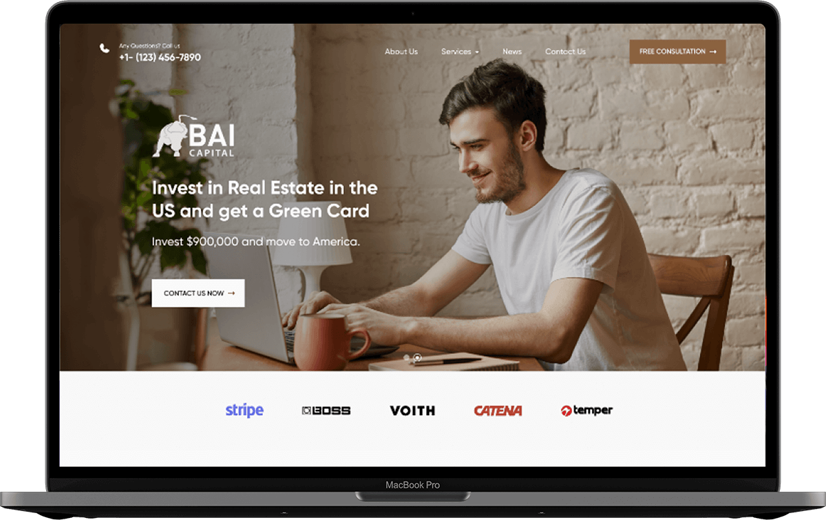 BUX Capital – Website design for discerning investor