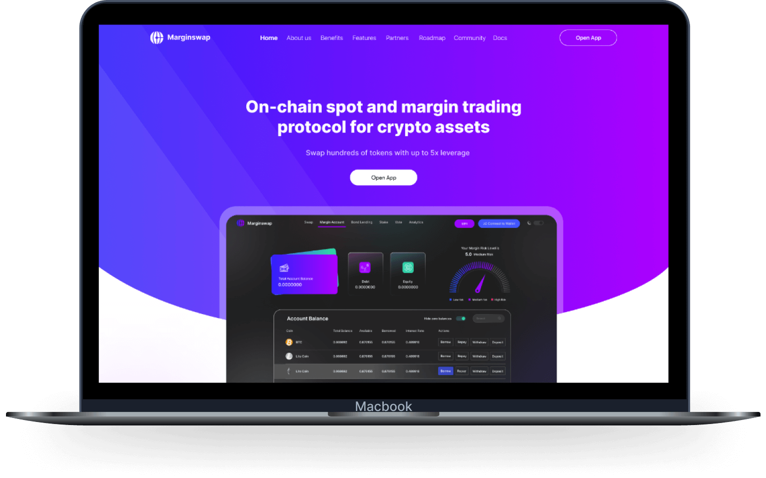 Margin Swap – Crypto Trading Platform