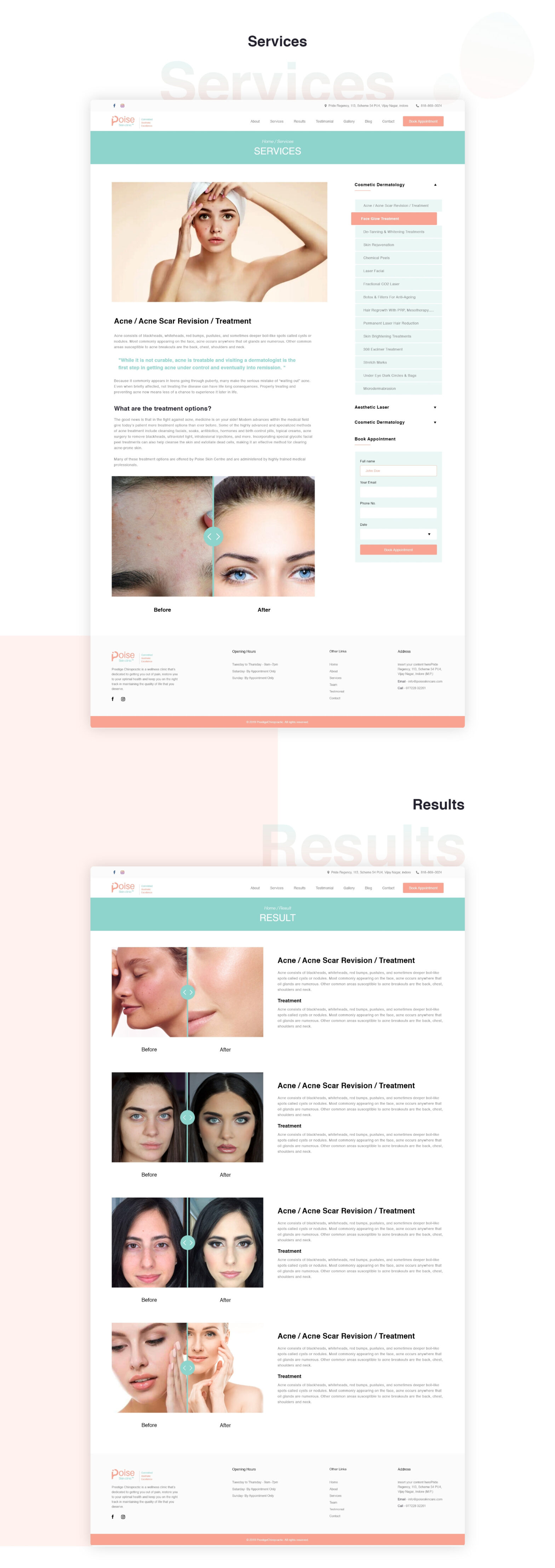 Beauty product Website Themes & UX designs